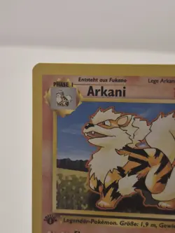 Pokemon TCG Arcanine (Arkani) Base Set 23/102 Regular 1st Edition GERMAN - Image 5