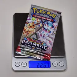 22.67g VERY HEAVY! Prismatic Evolutions Pokemon Factory Sealed Booster Pack - Image 1