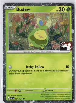 x2 Budew (Cosmos Holo) Pokemon Prize Pack Series 8 PRE 004/131 PLAYSET 2x NM - Image 2