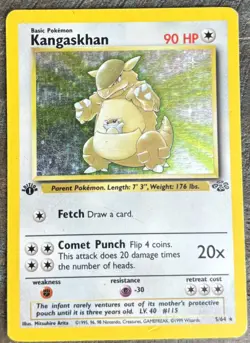 1999 Pokemon Kangaskhan 1st Edition Jungle Holo #5 - Image 1