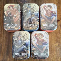 One Piece Tin Pack Set Vol.2 - Set of 5 Factory Sealed Tins - Image 1