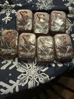 One Piece TCG Artset Mini Tin VOL. 2 TS-02 (OP-13) New Sealed Lot Of 7 - Image 1