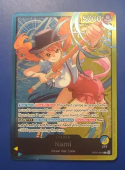 2025 One Piece A Fist of Divine Speed Nami Alt Art #OP11-041 - Image 1