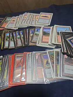 Lot of 290+ Vintage Magic the Gathering Lands Cards Retro MTG READ - Image 5