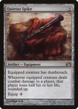 Quietus Spike Planechase 2012 NM Artifact Rare MAGIC GATHERING CARD ABUGames - Image 1