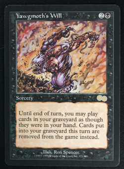 Yawgmoth's Will Magic Card Urza's Saga Reserved List MTG - Image 1