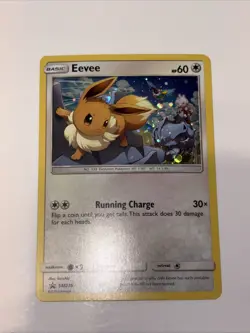 Eevee SM235 NM Black Star Promo Cosmos Holo Near Mint Foil Pokemon Card SM 235 - Image 1