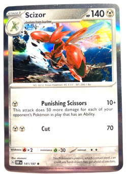 Pokemon Scizor Rare + FREE extra Rare card! - Image 1
