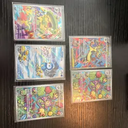 Pokemon Card Lot 5 Japanese Inferno IR Piplup Ludicolo Ambipom Lucario NM - Image 1