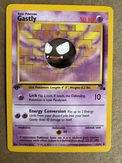 Gastly 1999 Fossil WOTC Vintage Pokemon Card 33/62 (LP-NM) - Image 1