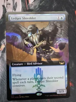 MTG 1X Ledger Shredder (Extended Art) NM Foil Streets of New Capenna - Image 1