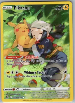 Pikachu TG05/TG30 SWSH11: Lost Origin Trainer Gallery - Pokemon Card - NM - Image 1