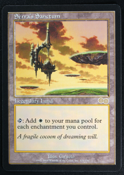 Serra's Sanctum Magic Card Urza's Saga Reserved List MTG - Image 1