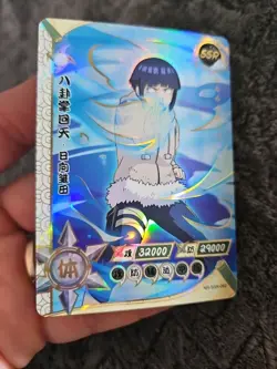 Hinata NR-SSR-062 Naruto Kayou Card Rainbow HOLO Trading Card - Image 1