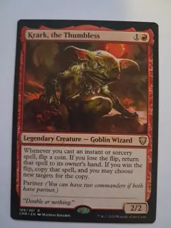Krark, the Thumbless NM Magic the Gathering Commander Legends MTG - Image 1