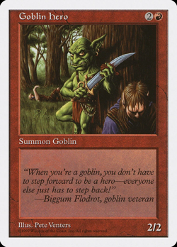 Goblin Hero Fifth Edition MTG LP - Image 1
