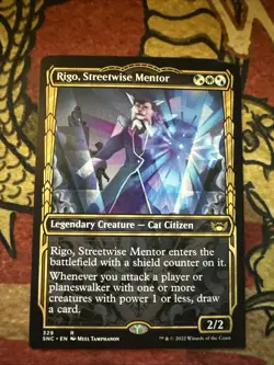 Mtg Magic Capenna Misprint Miscut Corners Togo Streetwise Mentor Misprint Error - Image 1