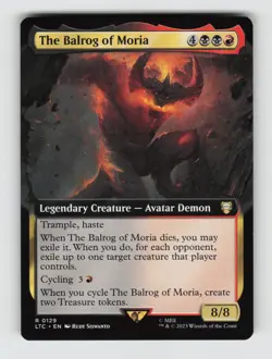 The Balrog of Moria (Extended Art)*Non-Foil* LTC 129 NM - Image 1