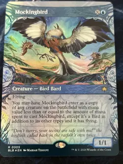 Mockingbird (Showcase) Bloomburrow Foil NM-M Unplayed MTG Magic The Gathering - Image 1