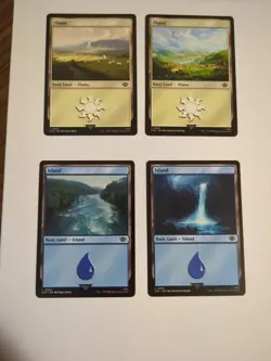 Magic the Gathering MTG Lord of the Rings Basic Land Set - NM - Image 2