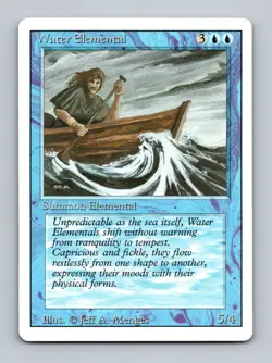Water Elemental Revised Edition Non-Foil MTG LP - Image 1
