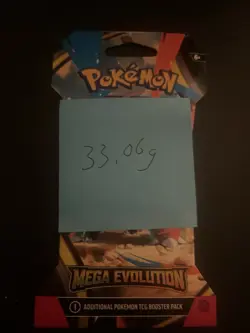 (VERY HEAVY) 33.06g Pokemon TCG Mega Evolution Sleeved Booster Pack (SEALED)✅ - Image 3