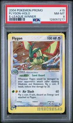 2004 POKEMON PROMO E-LEAGUE WINNER #15 FLYGON-HOLO PSA 8 - Image 1