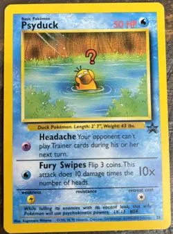 2000 Pokemon Psyduck Black Star Promo #20 - Image 1