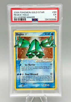 Regice Gold Star PSA 5 - 2006 EX Legend Maker 90/92 Pokemon Holo - Image 1