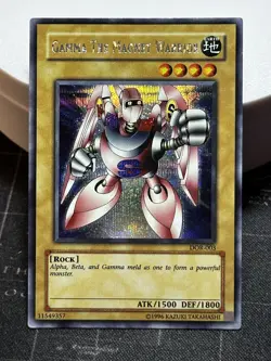 Gamma the Magnet Warrior DOR-003, Secret Rare. Free Mystery Card. - Image 1