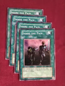 (x4) Share The Pain MRD-140 Yu-Gi-Oh! Unlimited Edition - Unplayed Mint+ - Image 1