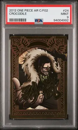 PSA9 2012 CARDDASS ONE PIECE JAPANESE AR CARDDASS FORMATION 02 #24 CROCODILE - Image 1