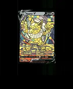 FAN-ART READ DESCRIPTION BELOWHOLO HYPNO Card Stained Glass Pokemon Card p1 - Image 1