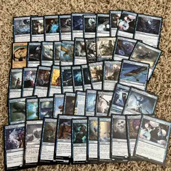Magic the Gathering 50 Blue Rare Card Lot - Image 1