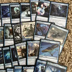 Magic the Gathering 50 Blue Rare Card Lot - Image 3