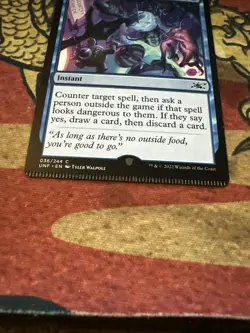 Mtg Magic Unfinity Crimp Bag Check Misprint Error Card - Image 2