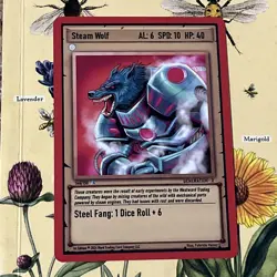 Steam Wolf 146/150 Rare Ward Trading Card Game 1st Edition Generation 2 - NM - Image 1