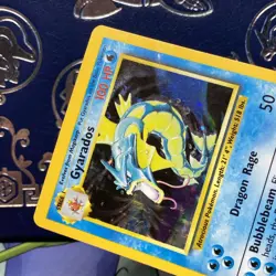 Pokemon Gyarados TCG Base Set Holo Rare Card 6/102 MP - Image 3