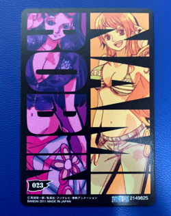 PREORDER Very Rare Nami & Nico Robin HOLO Japanese One Piece Carddass Card - Image 2