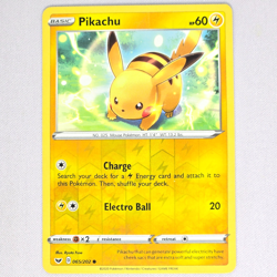 Pikachu 065/202 Sword & Shield Reverse Holo Common Pokemon Card TCG English NM - Image 1