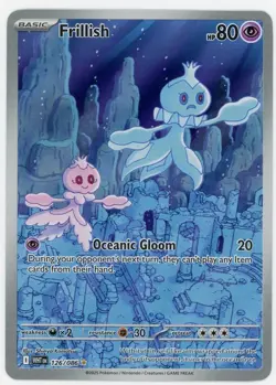 Frillish 126/086 Illustration Rare 2025 White Flare Holo Pokemon Card - Image 1