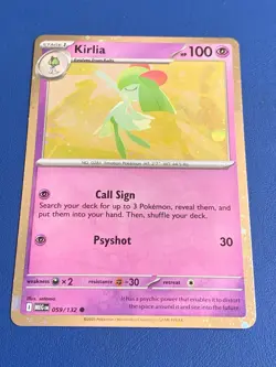 POKEMONE. KIRILIA 059/132 PLAYERS CARD -:- IN AS NEW MINT CONDITION. - Image 1