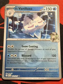 N's Vanilluxe 051/217 Pokeball Reverse Holo Ascended Heroes Pokemon Card - Image 1