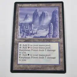 Mtg - Karplusan Forest - Ice Age Magic: The Gathering Card LP - Image 1