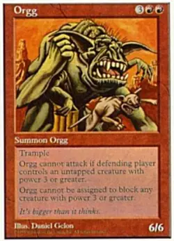 Orgg ~ Near Mint 5th Edition Fifth MTG Magic UltimateMTG Red Card - Image 1