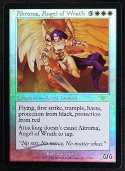 Akroma, Angel of Wrath FOIL Magic Card Legions MTG - Image 1