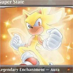 Super State Secret Lair Drop Legendary Enchantment Aura Red Mythic 2081 MTG Son. - Image 1