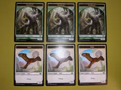 6 Bird (003) & Elephant (012) Double Sided Token Modern Horizons MTG 6 - Image 1