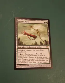Magic: The Gathering Bow of Nylea Card Theros Rare - VG - Image 1