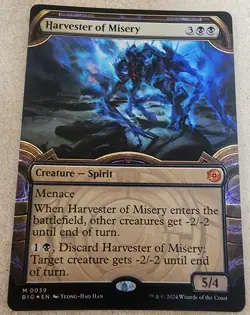 Harvester of Misery - #39 Foil Showcase - Outlaws of Thunder Junction - Mtg - Image 1